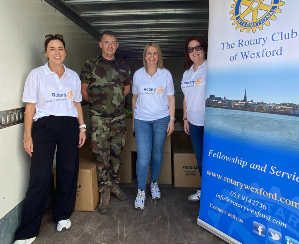 Rotary Club of Wexford Champions Successful Donation Drive for Lebanon Peacekeeping Mission