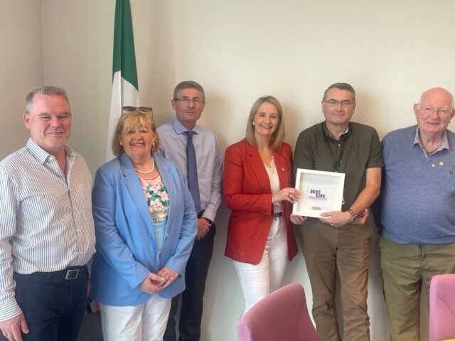 On June 14th , Rotary Club members Natasha Hughes (President), Maree Lyng (VicePresident), Mike Brand (Just 1 Life Project Lead), and Michael Tierney (Project Member) met with Wexford County Council's CEO Eddie Taaffe, Road Safety Officer David Codd, and their team.